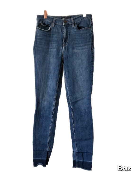 Calvin Klein Jeans Denim - Calvin Klein Jeans Womens Size 8/29 Repreve Blue Raw Hem